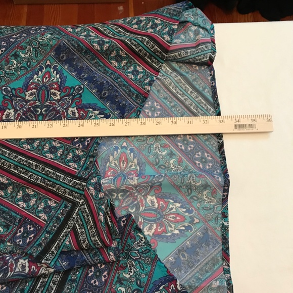 CATHERINES Open Front Cardigan Kimono Bohemian Tunic Blouse Women’s Plus Size 4X - Picture 15 of 16